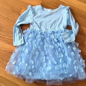 Soft Light Blue Kids dress - Size 5T